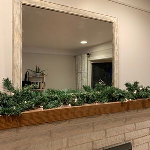 Stunning, one of a kind farmhouse mirror
